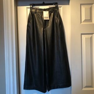 A.L.C. Faux Leather Gaucho Pants
